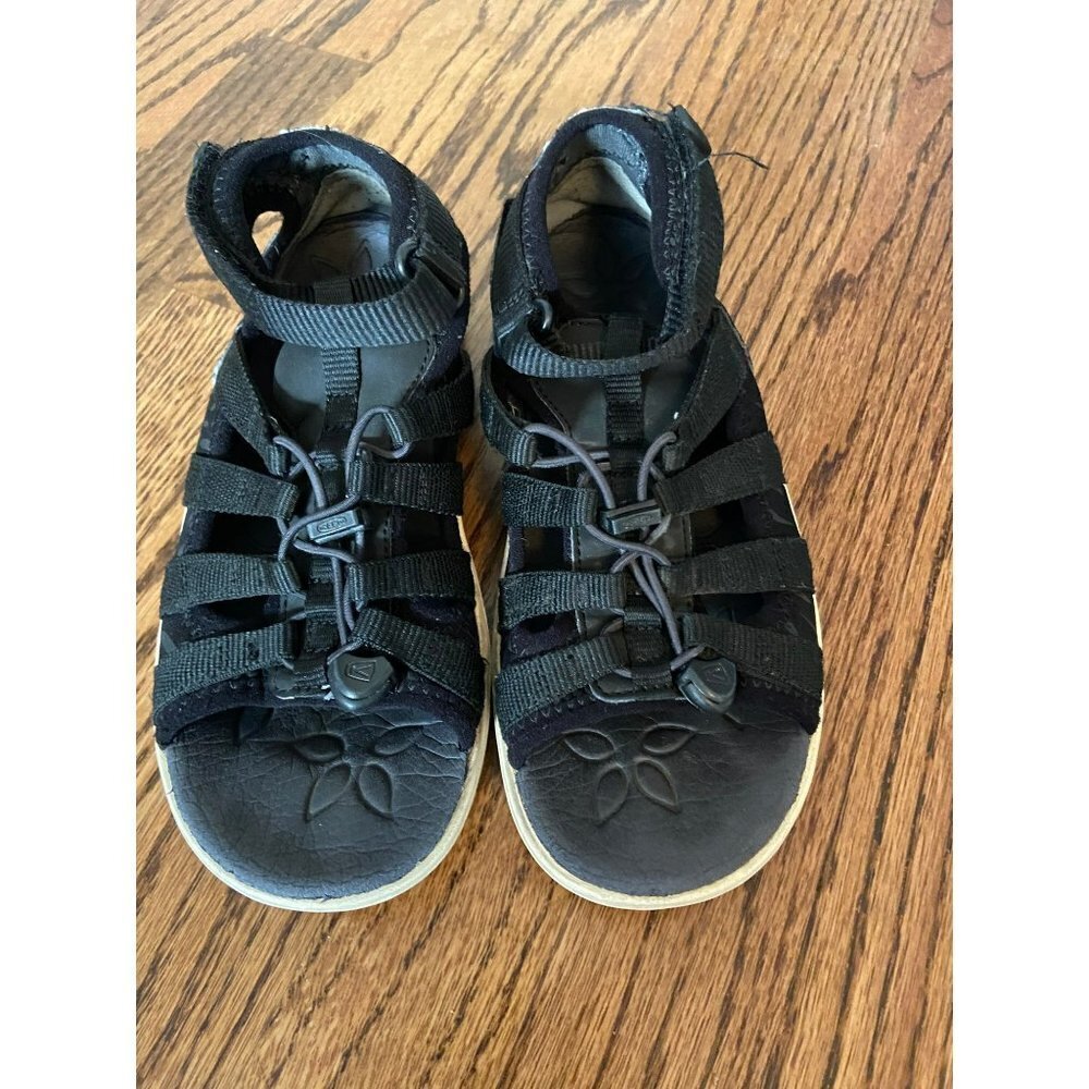 Keen | Hadley Fisherman‎ Sandals Black/White 1016699 Sz 3 Youth